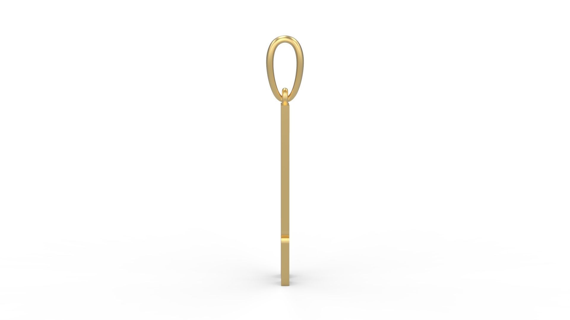 Initial Letters Pendant Kamino Bottom K 3D print model_2