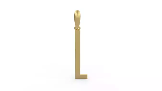 Initial Letters Pendant Kamino Bottom L 3D print model