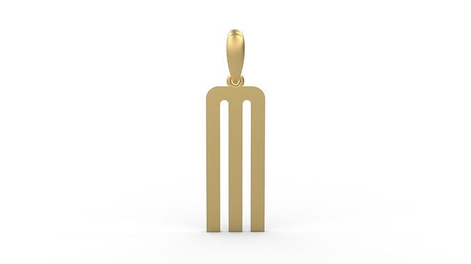 Initial Letters Pendant Kamino Bottom M 3D print model