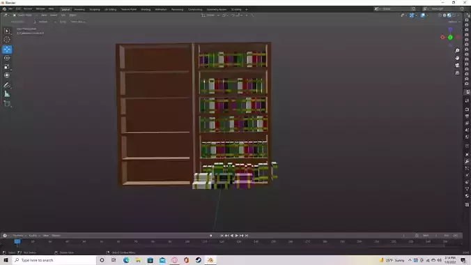 lowpoly book self