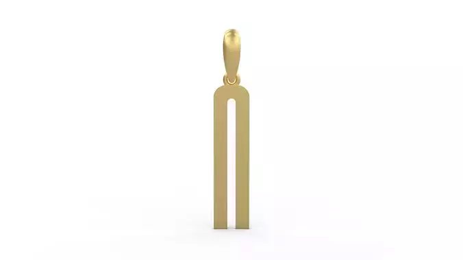 Initial Letters Pendant Kamino Bottom N 3D print model