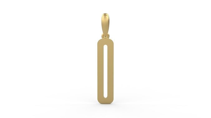 Initial Letters Pendant Kamino Bottom O 3D print model