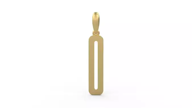 Initial Letters Pendant Kamino Bottom O 3D print model