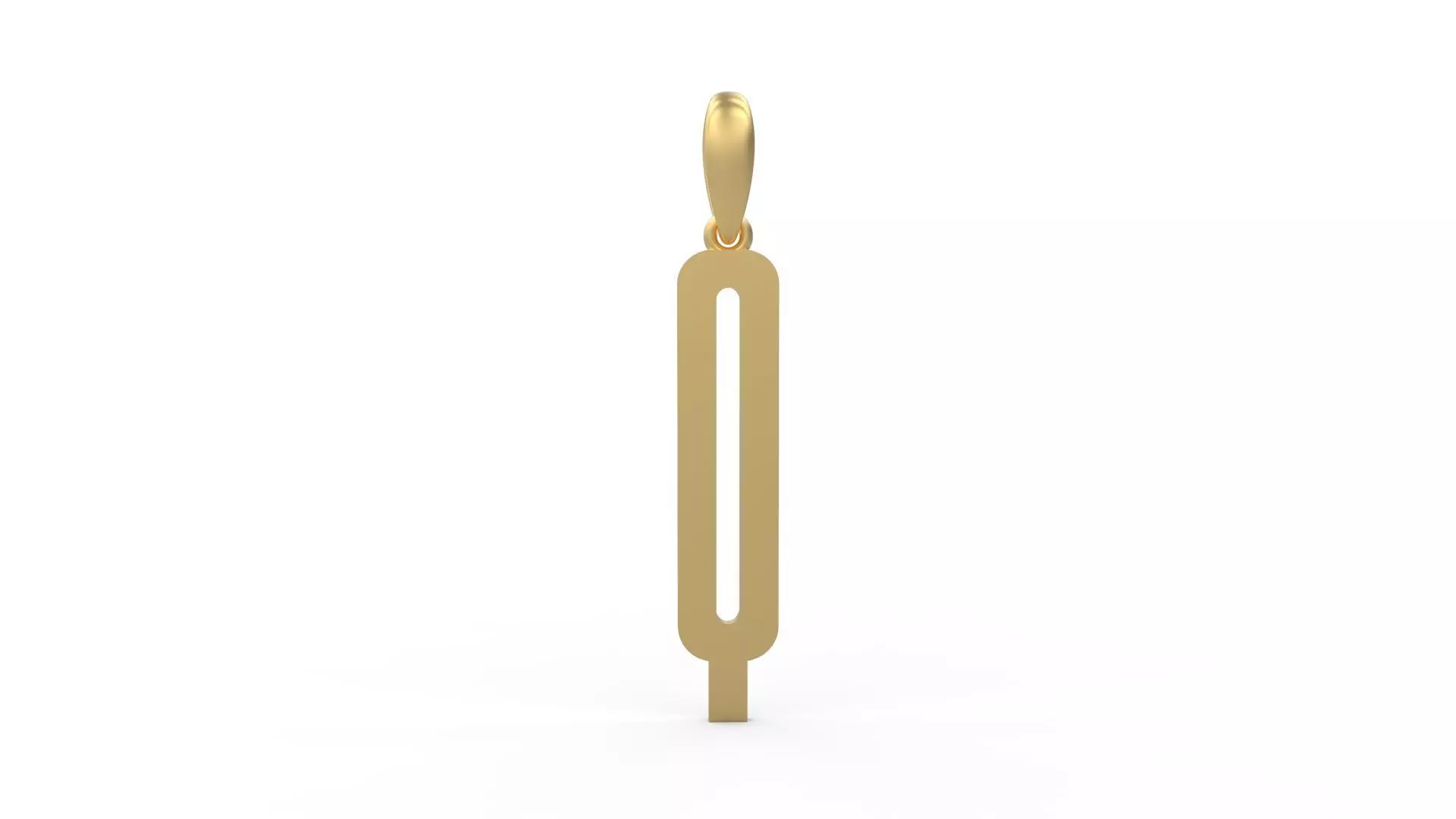 Initial Letters Pendant Kamino Bottom Q 3D print model_0