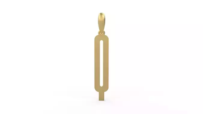Initial Letters Pendant Kamino Bottom Q 3D print model