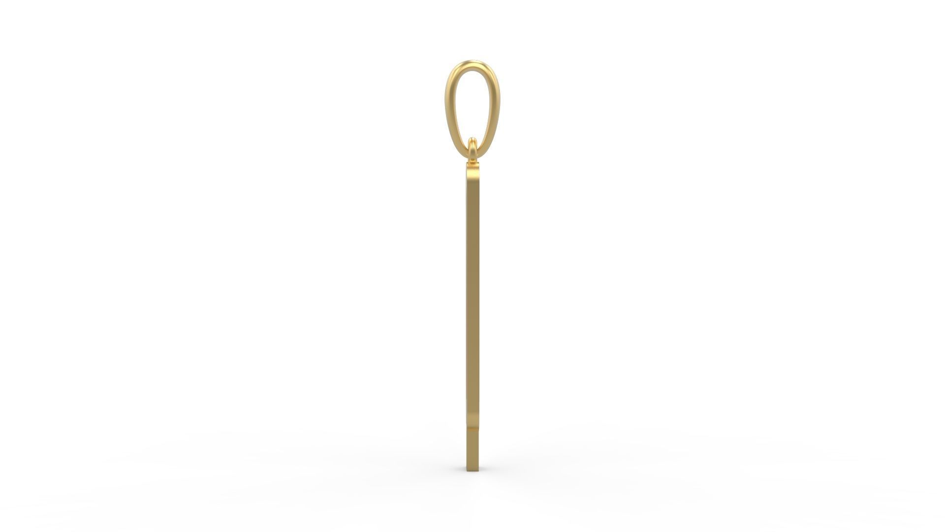 Initial Letters Pendant Kamino Bottom Q 3D print model_2