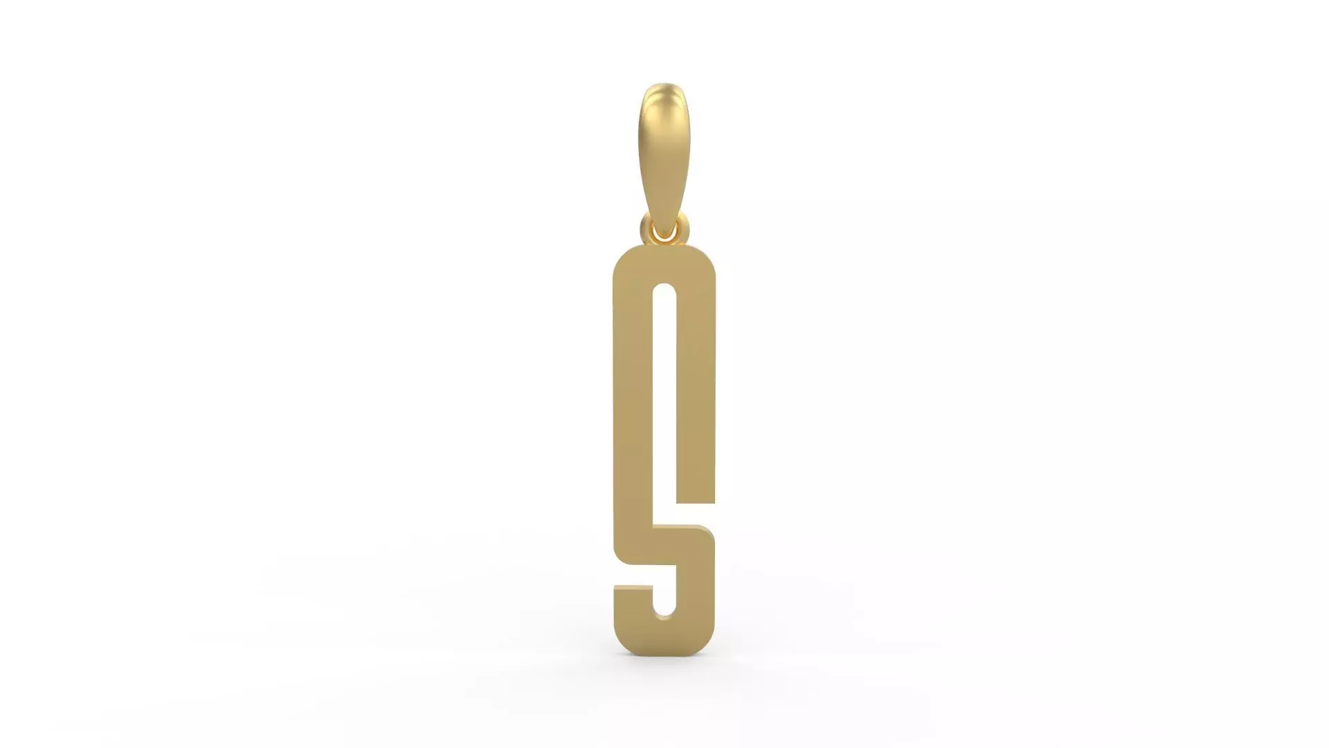 Initial Letters Pendant Kamino Bottom S 3D print model_0