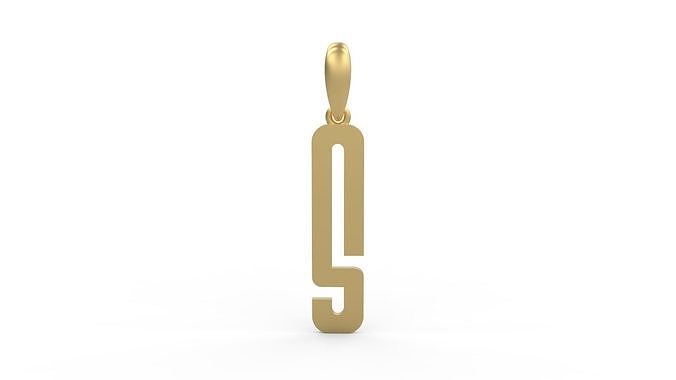 Initial Letters Pendant Kamino Bottom S 3D print model