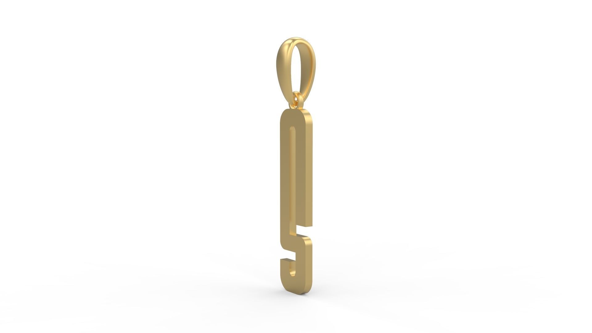 Initial Letters Pendant Kamino Bottom S 3D print model_1