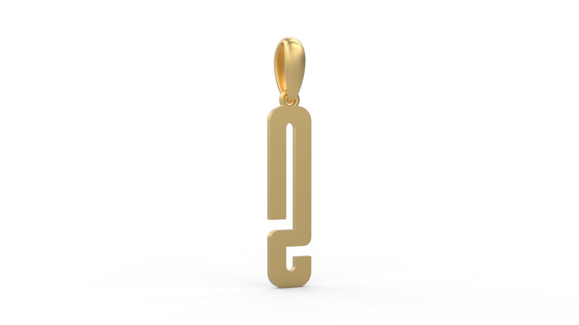 Initial Letters Pendant Kamino Bottom S 3D print model_3