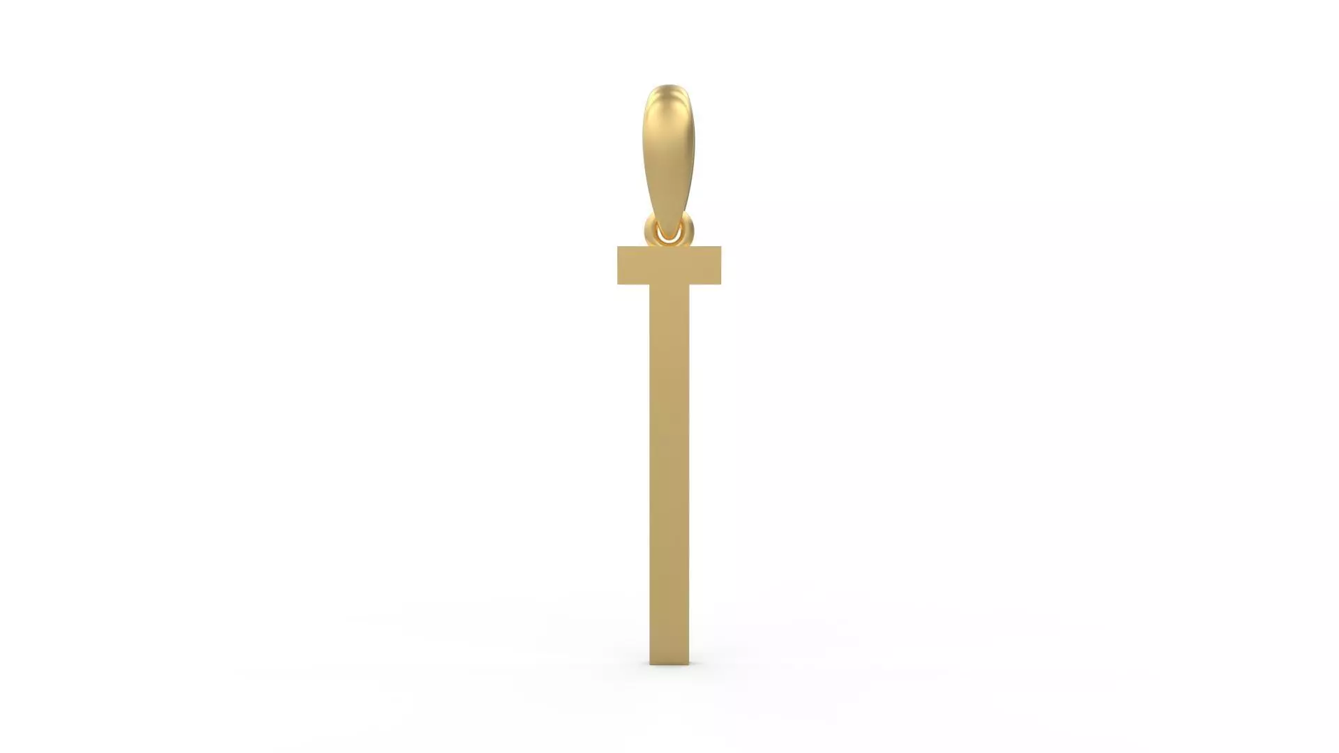 Initial Letters Pendant Kamino Bottom T 3D print model_0