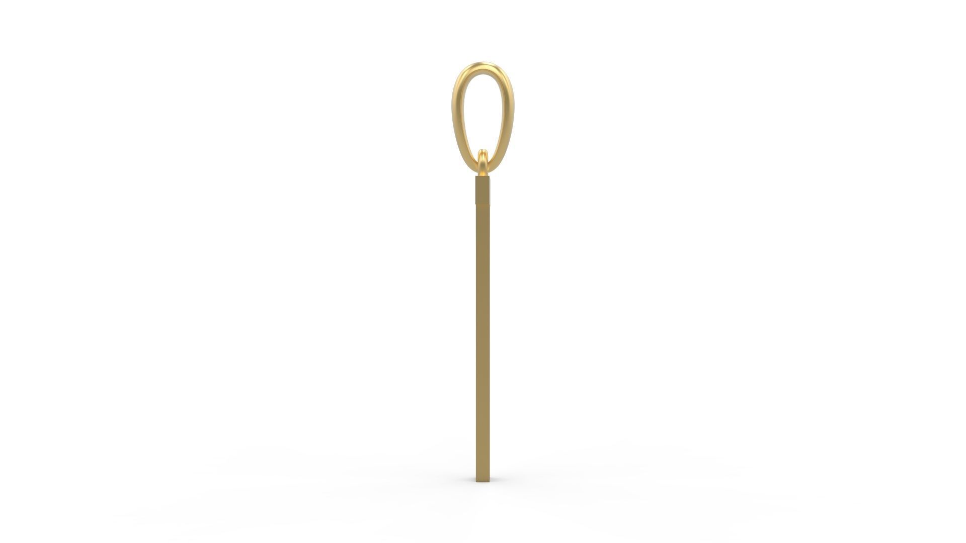 Initial Letters Pendant Kamino Bottom T 3D print model_2