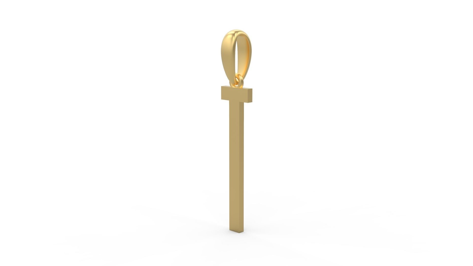 Initial Letters Pendant Kamino Bottom T 3D print model_1