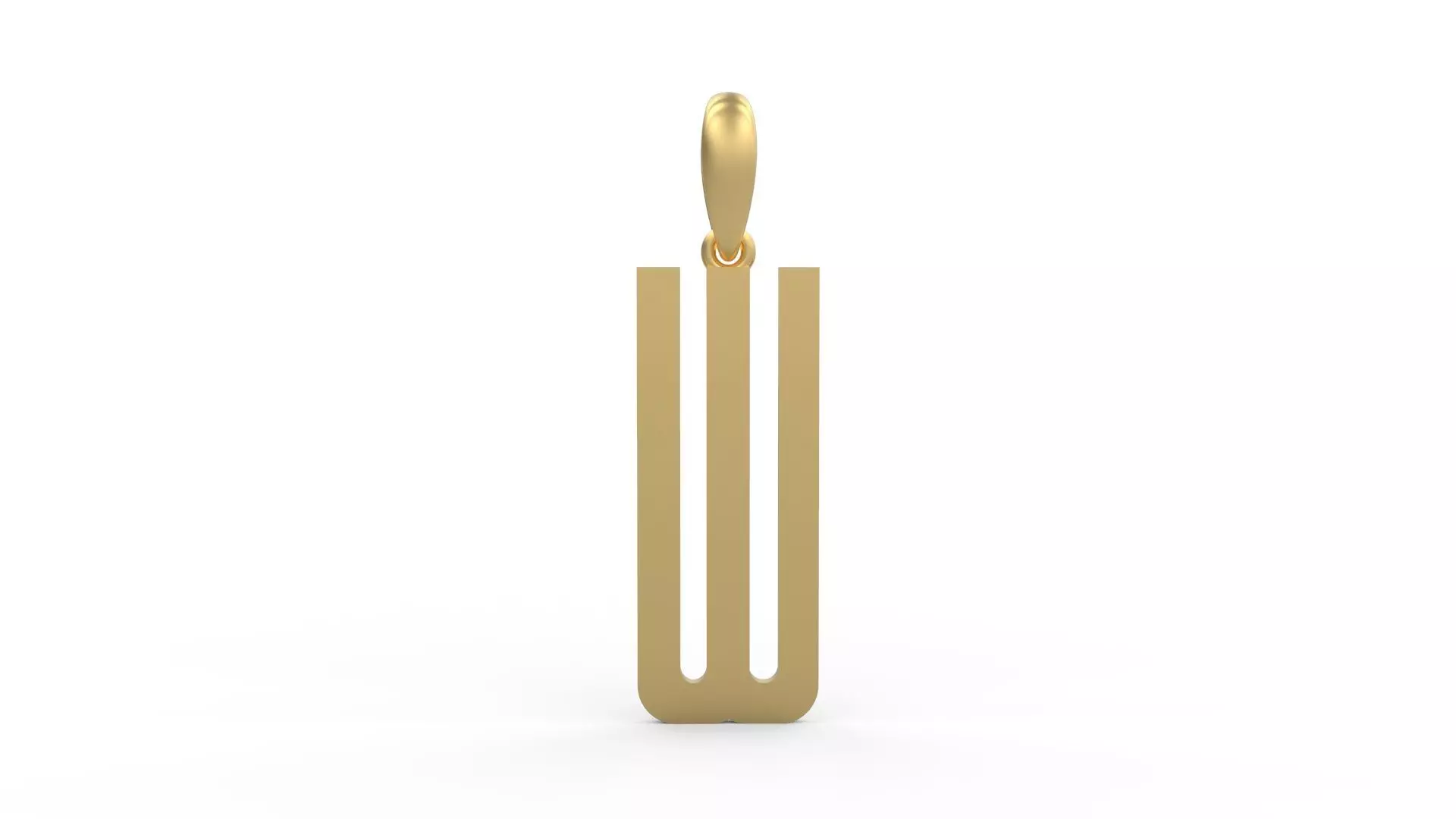 Initial Letters Pendant Kamino Bottom W 3D print model_0