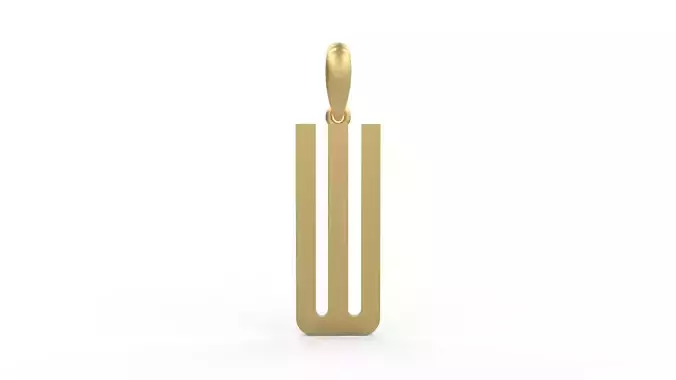 Initial Letters Pendant Kamino Bottom W