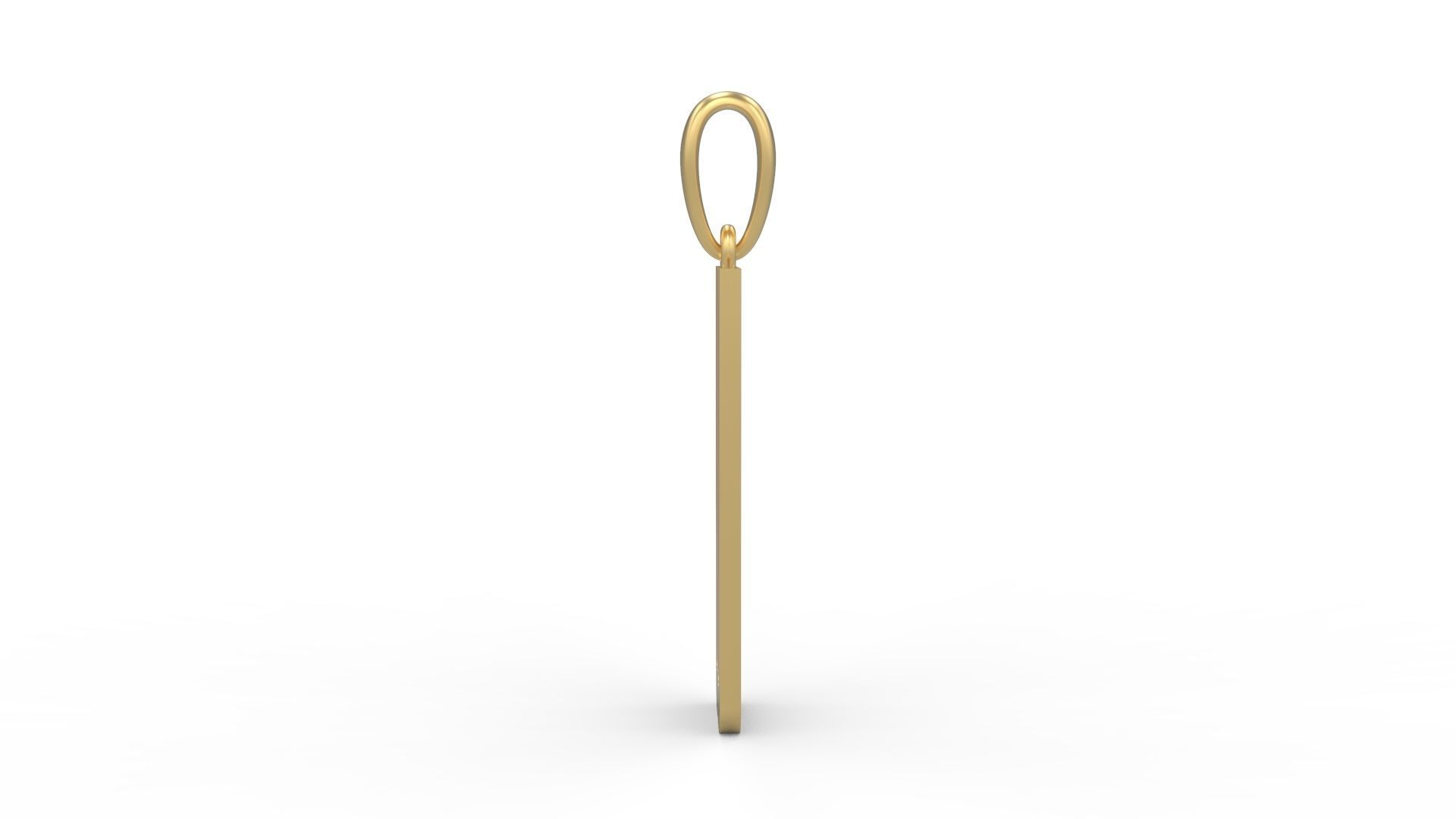 Initial Letters Pendant Kamino Bottom W 3D print model_2