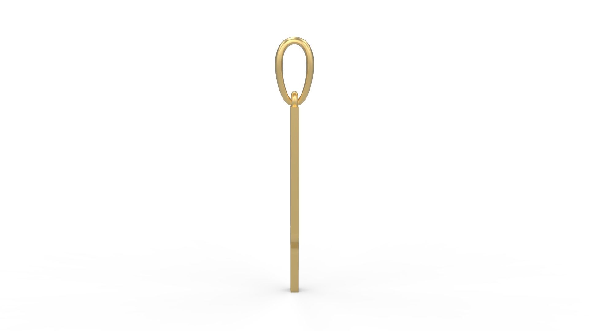 Initial Letters Pendant Kamino Bottom Y 3D print model_3