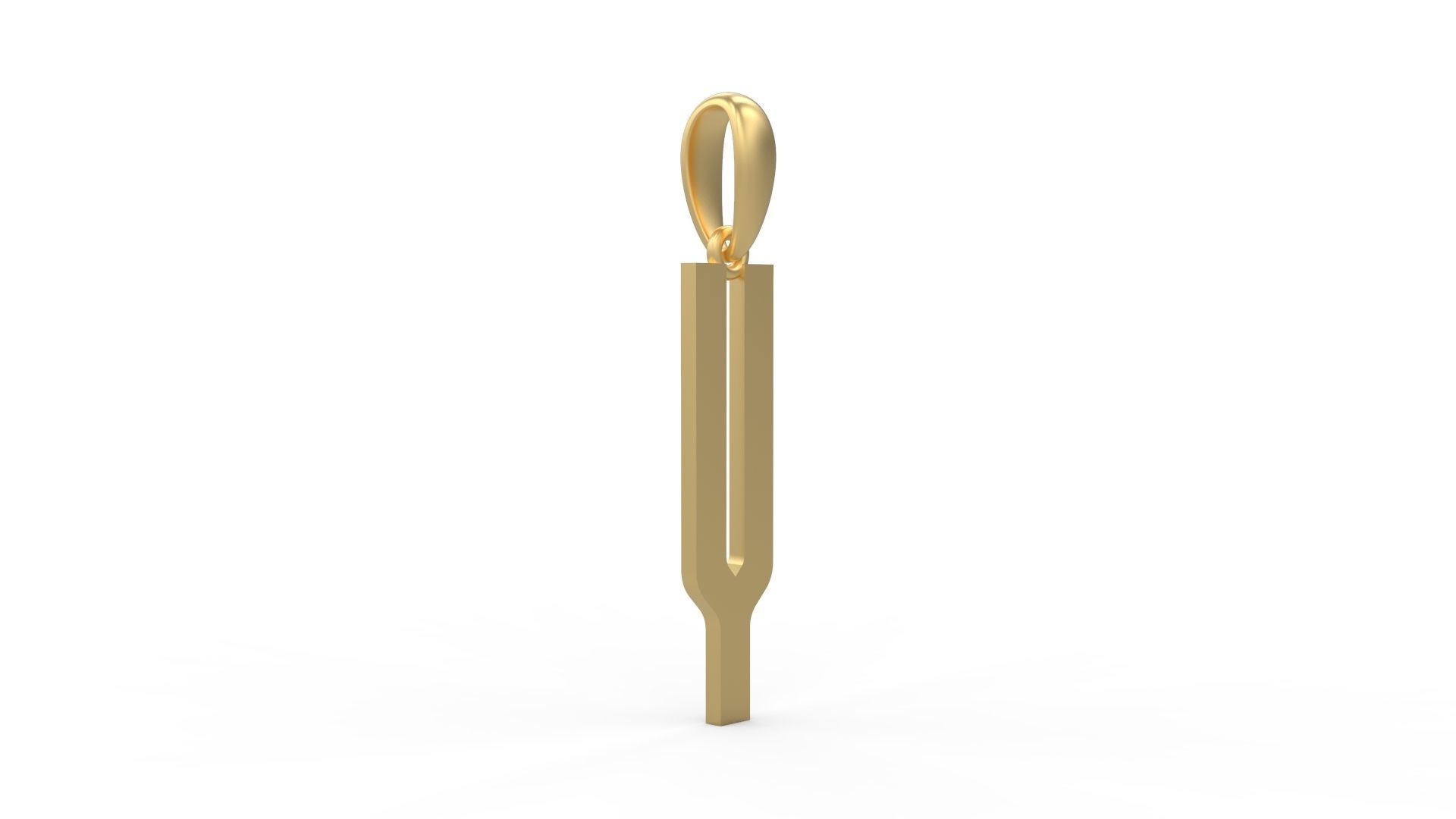 Initial Letters Pendant Kamino Bottom Y 3D print model_2