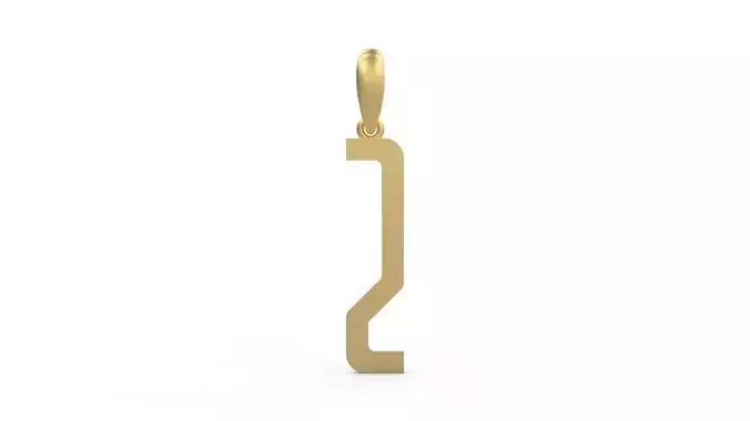 Initial Letters Pendant Kamino Bottom Z