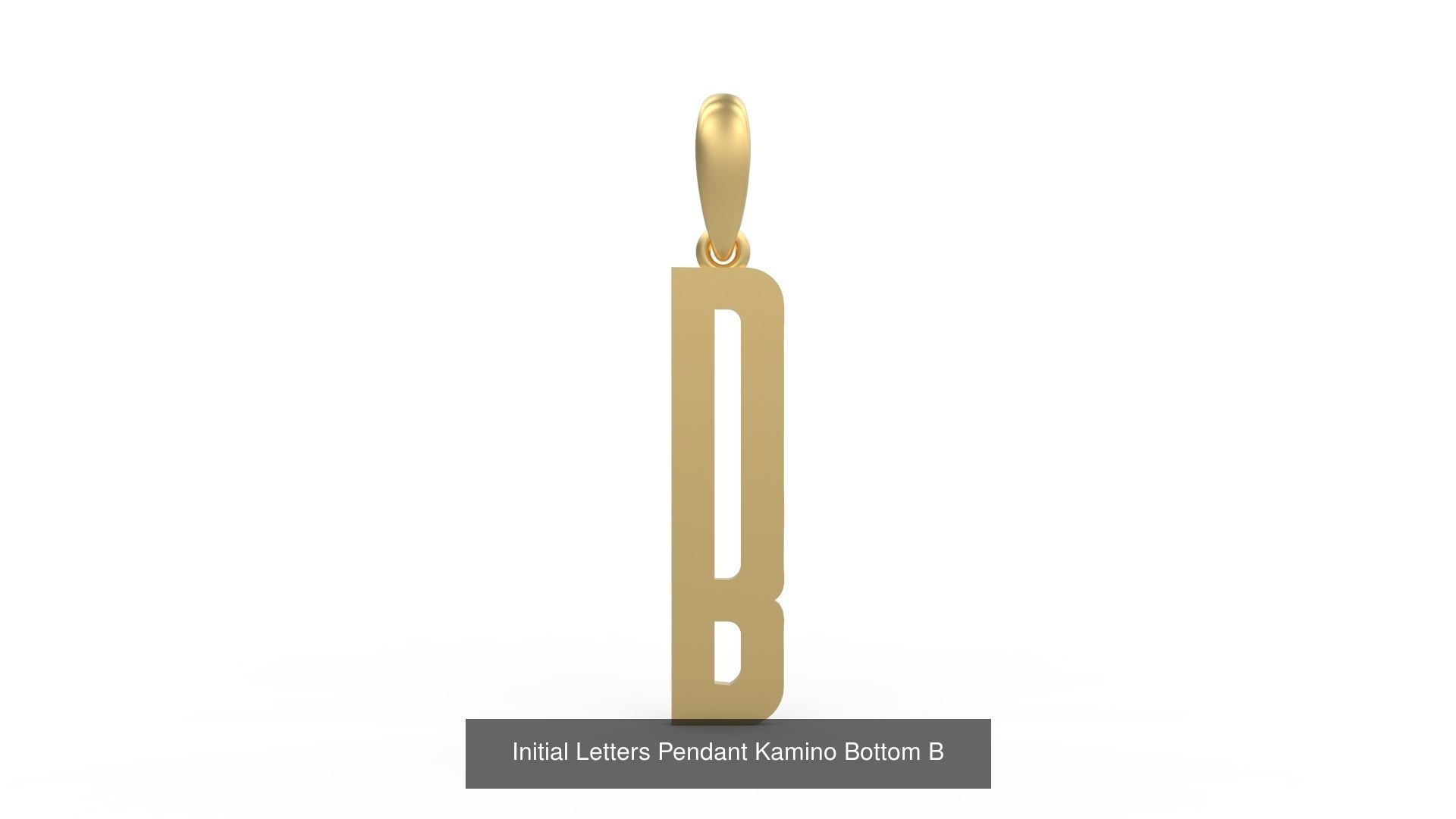 Initial Letters Pendant Alphabets Kamino Bottom 3D Model Collection_4