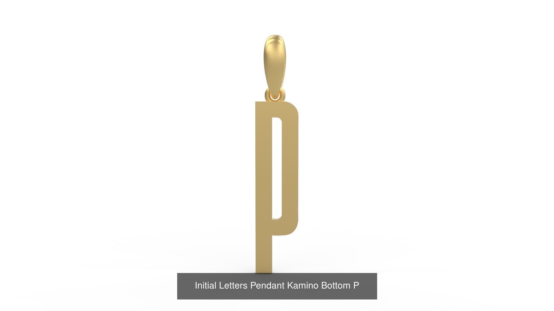 Initial Letters Pendant Alphabets Kamino Bottom 3D Model Collection_18