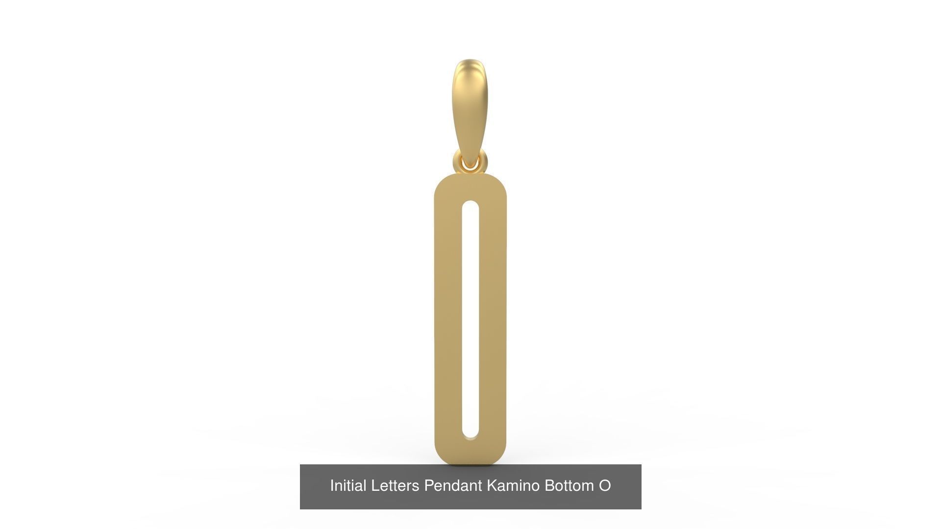 Initial Letters Pendant Alphabets Kamino Bottom 3D Model Collection_17