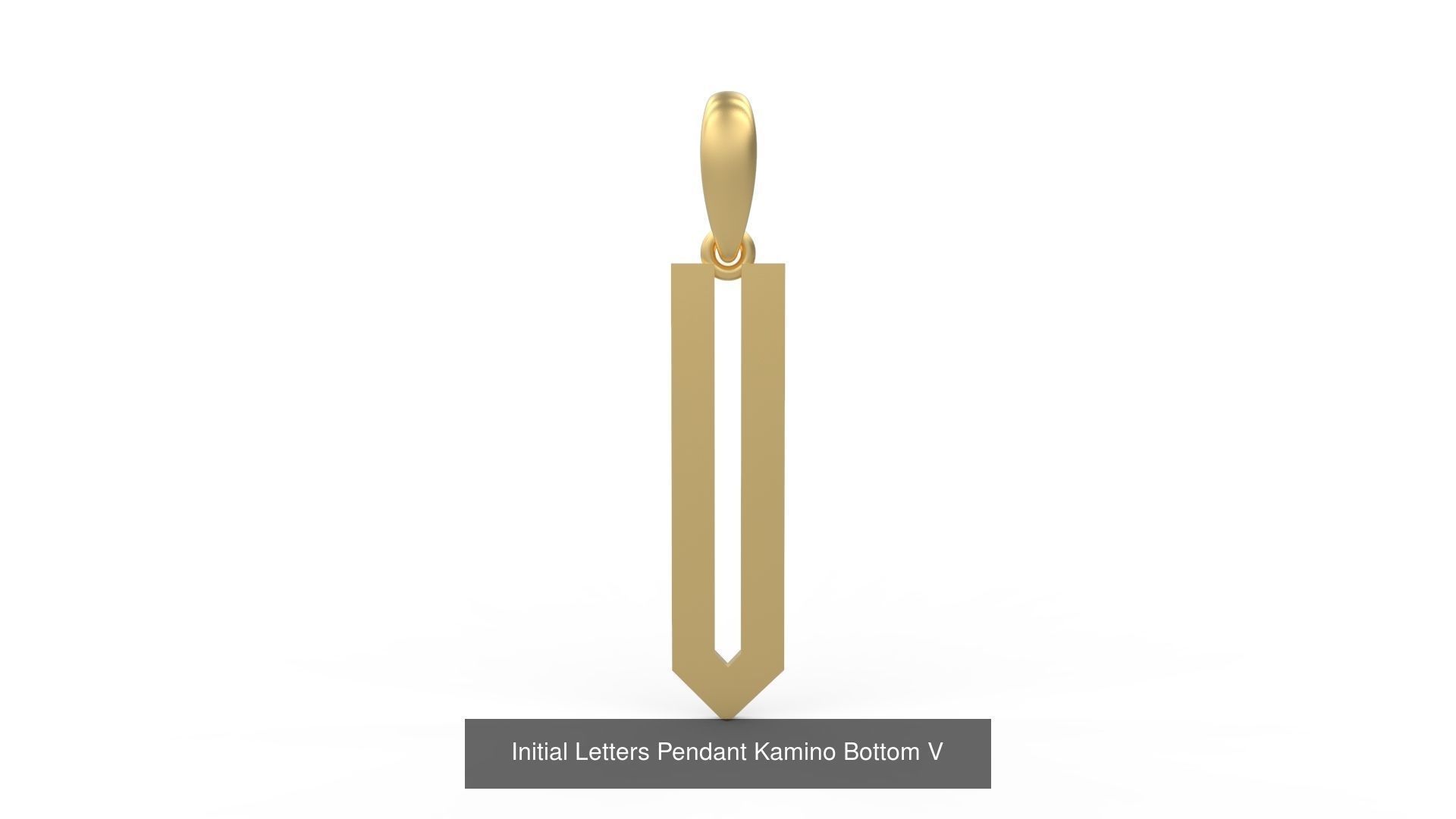 Initial Letters Pendant Alphabets Kamino Bottom 3D Model Collection_24
