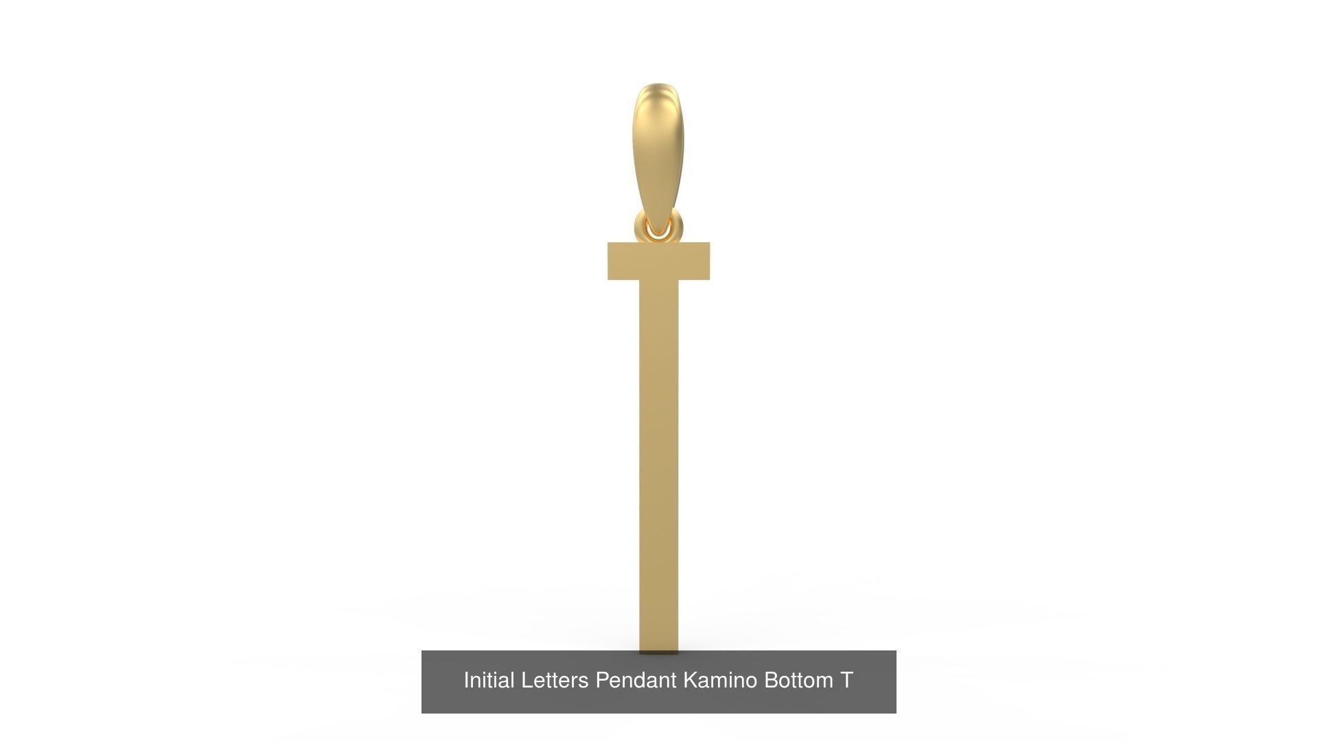 Initial Letters Pendant Alphabets Kamino Bottom 3D Model Collection_22