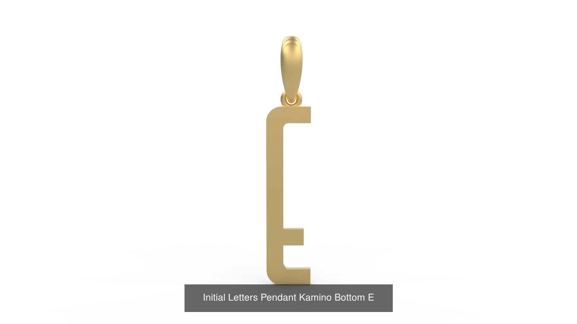 Initial Letters Pendant Alphabets Kamino Bottom 3D Model Collection_7