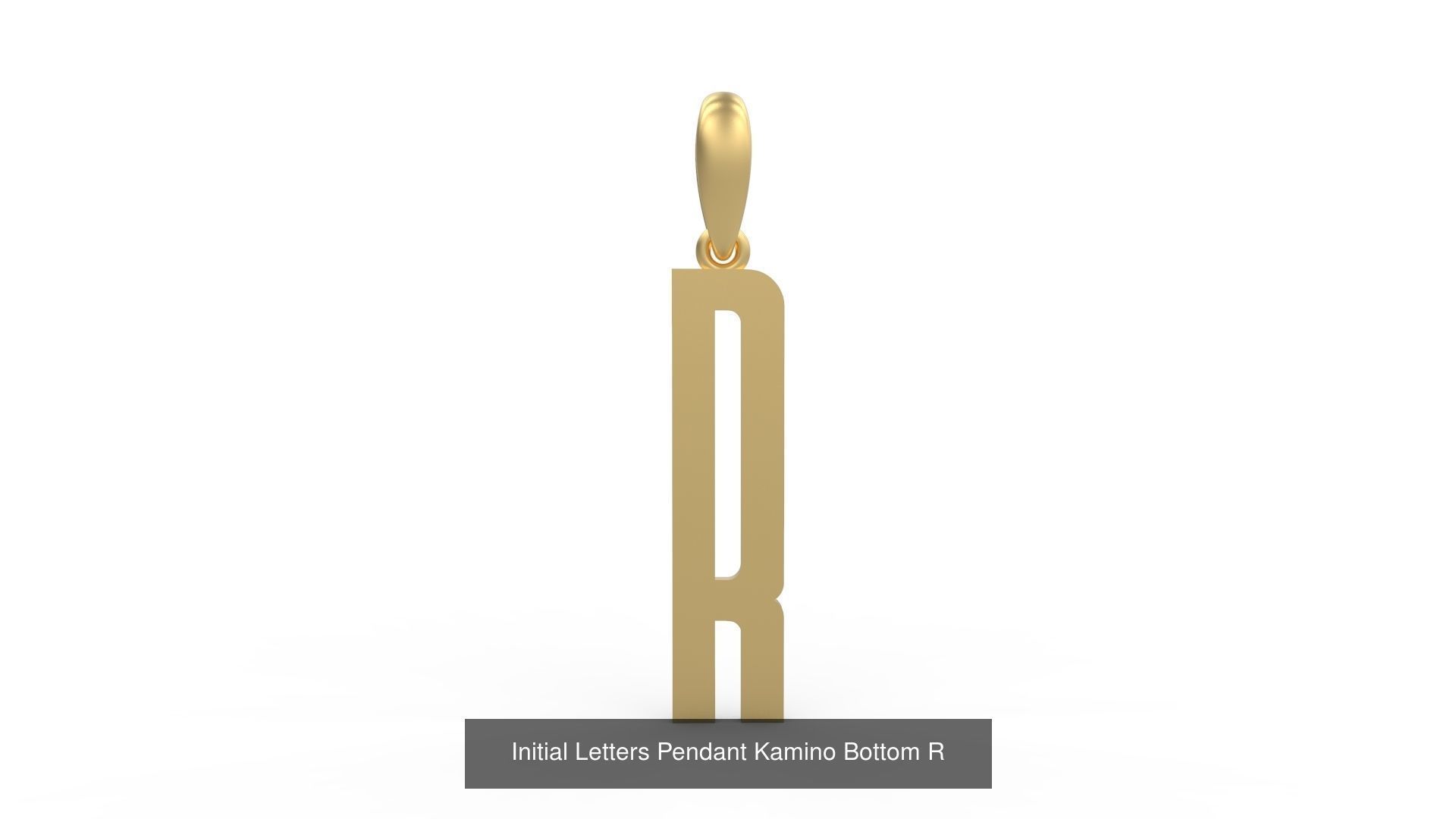 Initial Letters Pendant Alphabets Kamino Bottom 3D Model Collection_20