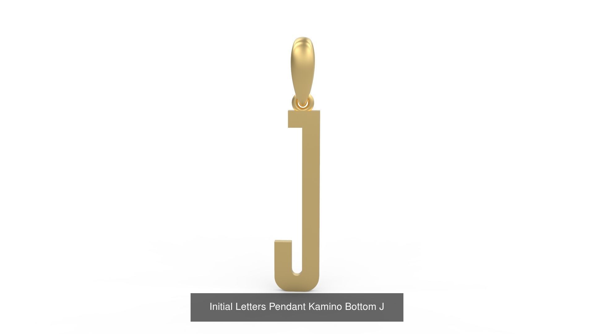 Initial Letters Pendant Alphabets Kamino Bottom 3D Model Collection_12