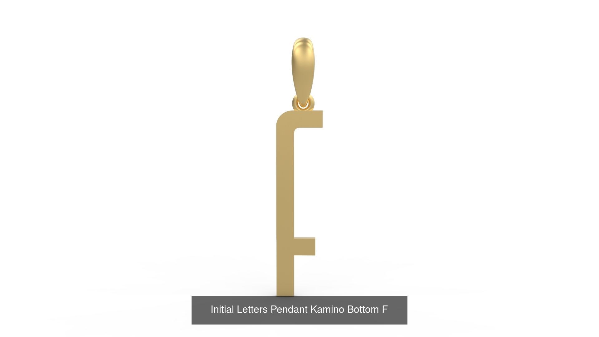 Initial Letters Pendant Alphabets Kamino Bottom 3D Model Collection_8