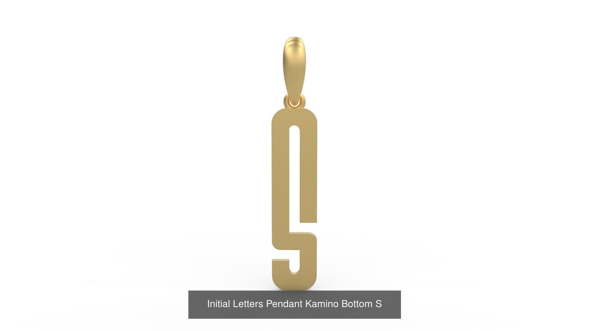 Initial Letters Pendant Alphabets Kamino Bottom 3D Model Collection_21
