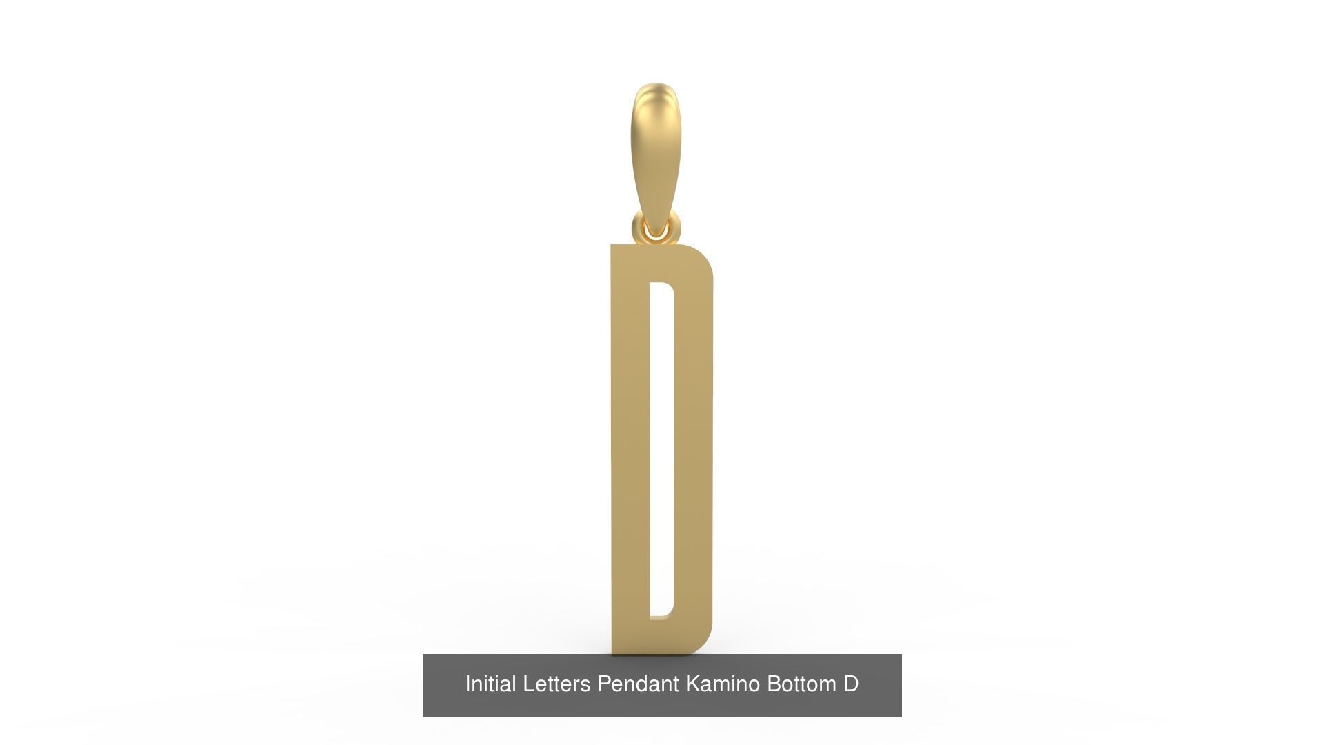 Initial Letters Pendant Alphabets Kamino Bottom 3D Model Collection_6