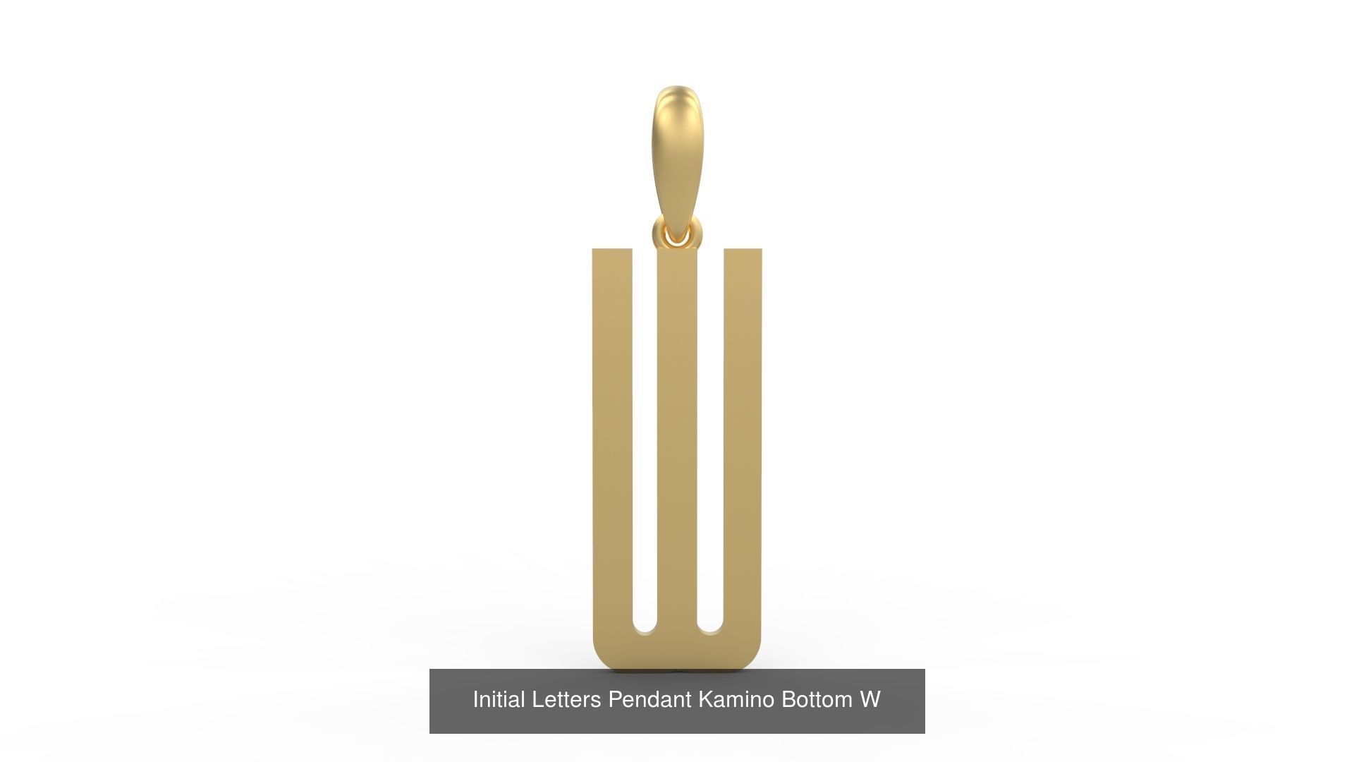 Initial Letters Pendant Alphabets Kamino Bottom 3D Model Collection_25