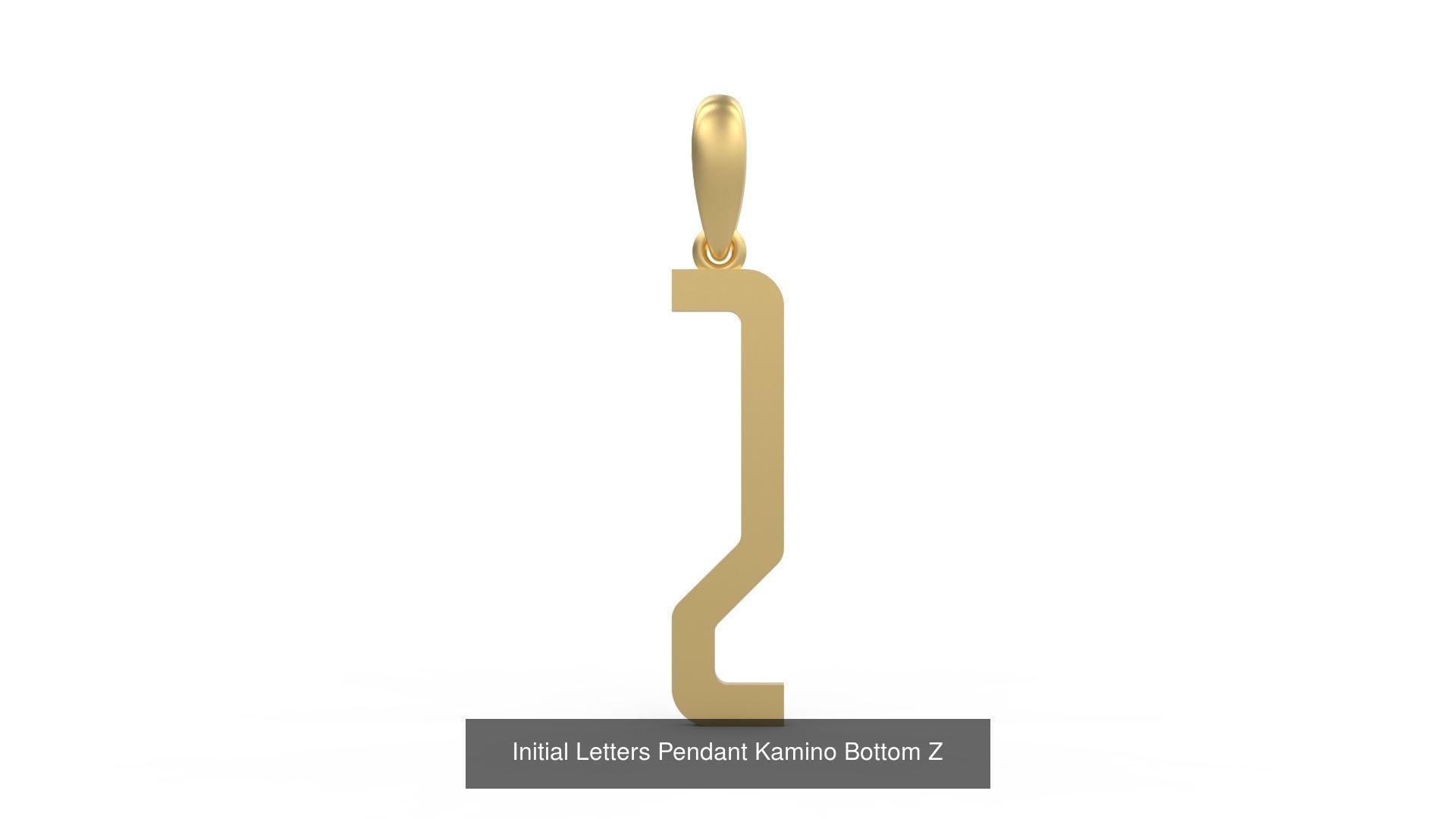 Initial Letters Pendant Alphabets Kamino Bottom 3D Model Collection_28