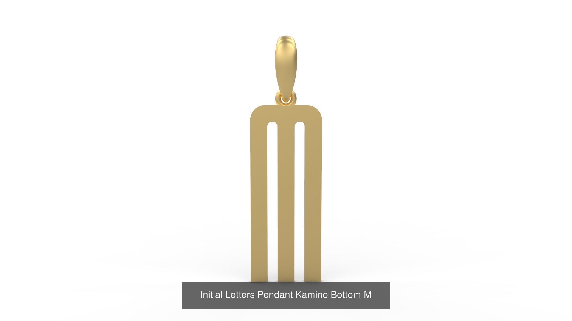Initial Letters Pendant Alphabets Kamino Bottom 3D Model Collection_15