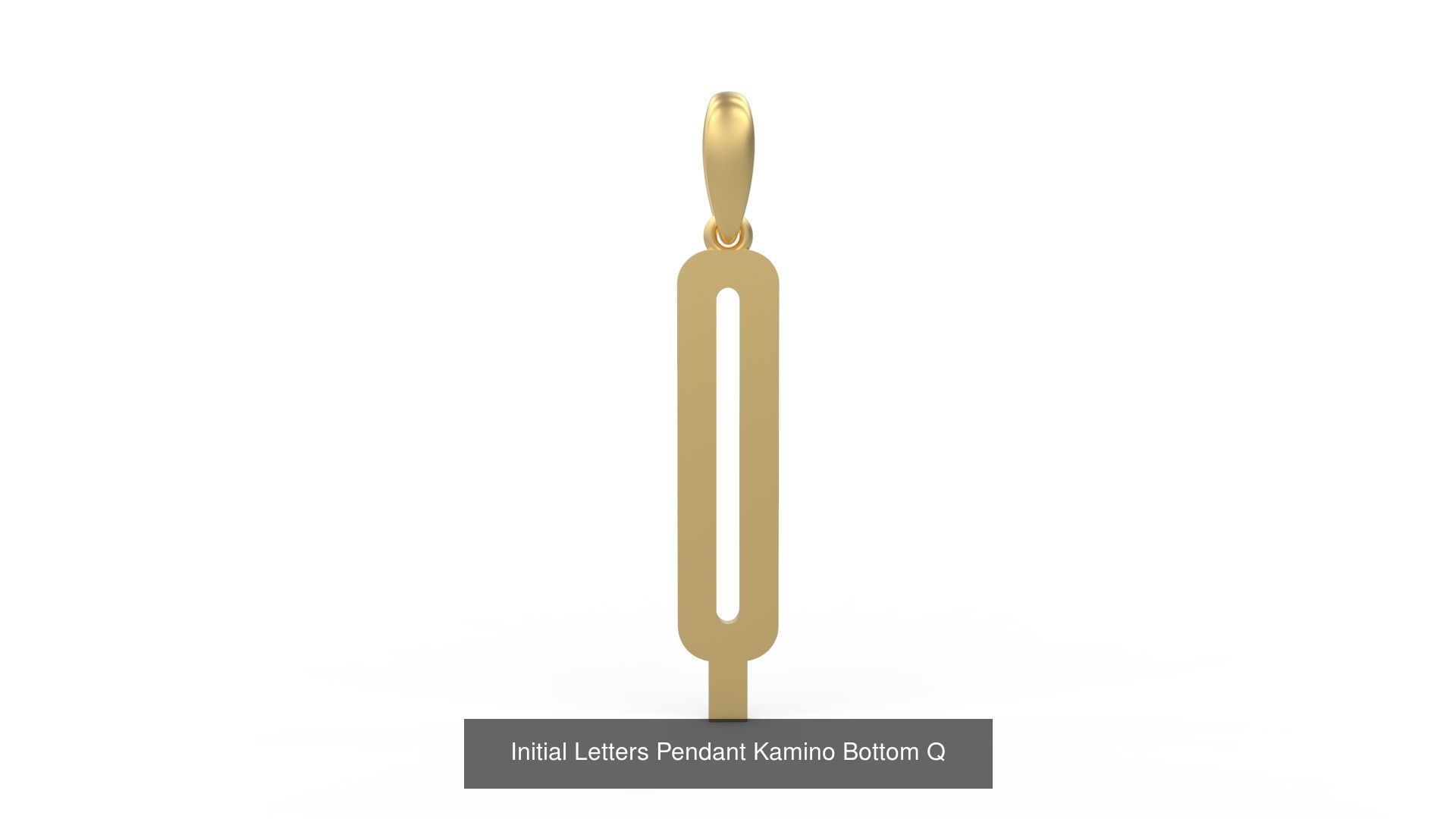 Initial Letters Pendant Alphabets Kamino Bottom 3D Model Collection_19