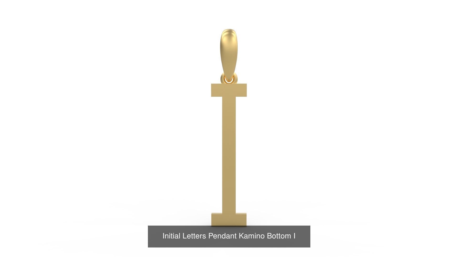 Initial Letters Pendant Alphabets Kamino Bottom 3D Model Collection_11
