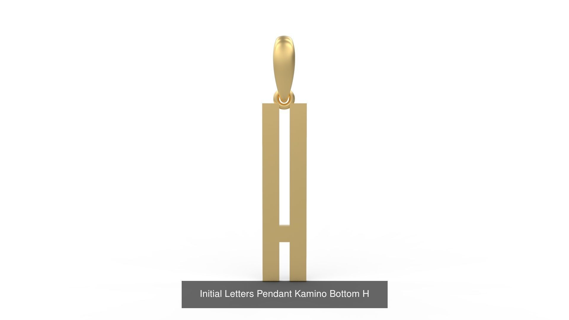 Initial Letters Pendant Alphabets Kamino Bottom 3D Model Collection_10