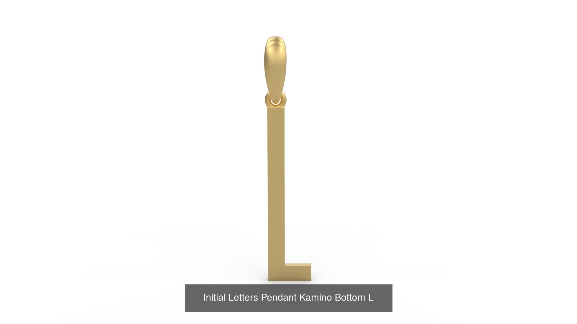 Initial Letters Pendant Alphabets Kamino Bottom 3D Model Collection_14
