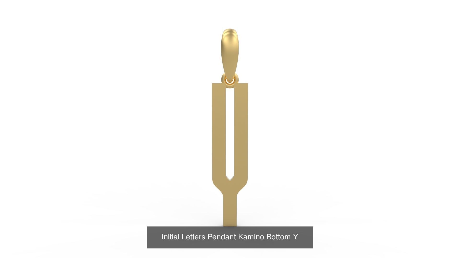 Initial Letters Pendant Alphabets Kamino Bottom 3D Model Collection_27