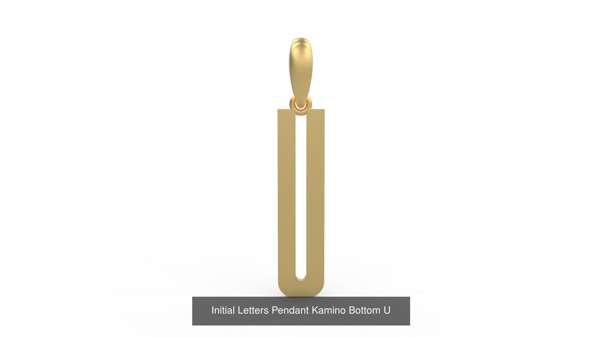 Initial Letters Pendant Alphabets Kamino Bottom 3D Model Collection_23