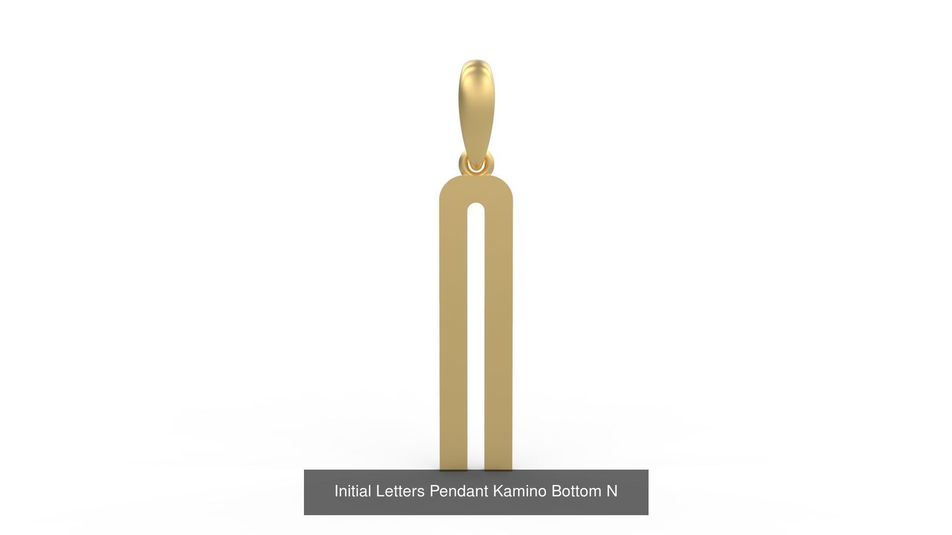 Initial Letters Pendant Alphabets Kamino Bottom 3D Model Collection_16