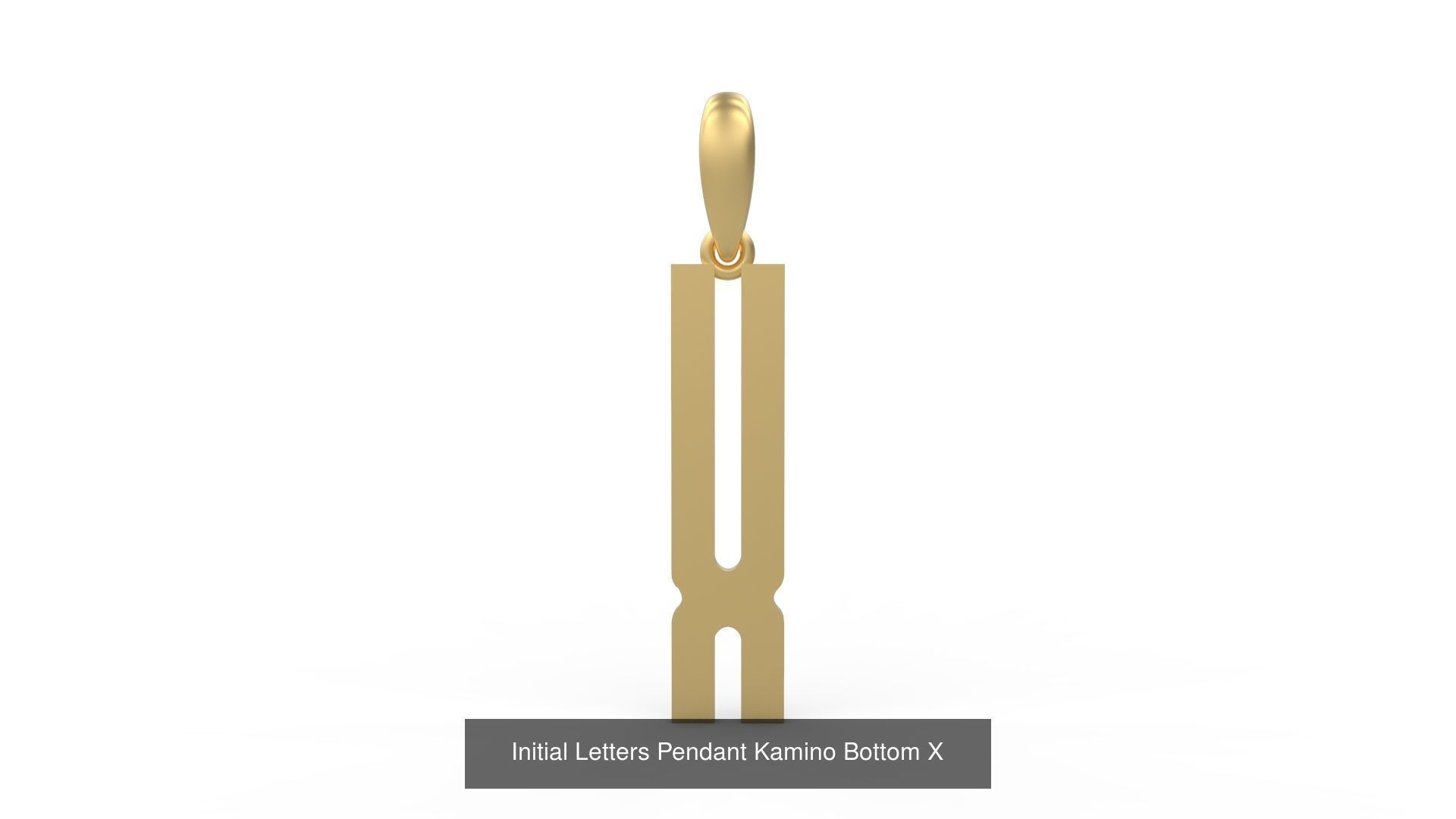 Initial Letters Pendant Alphabets Kamino Bottom 3D Model Collection_26