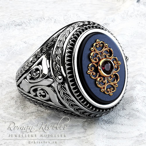 Men Arabic ring 3D print model