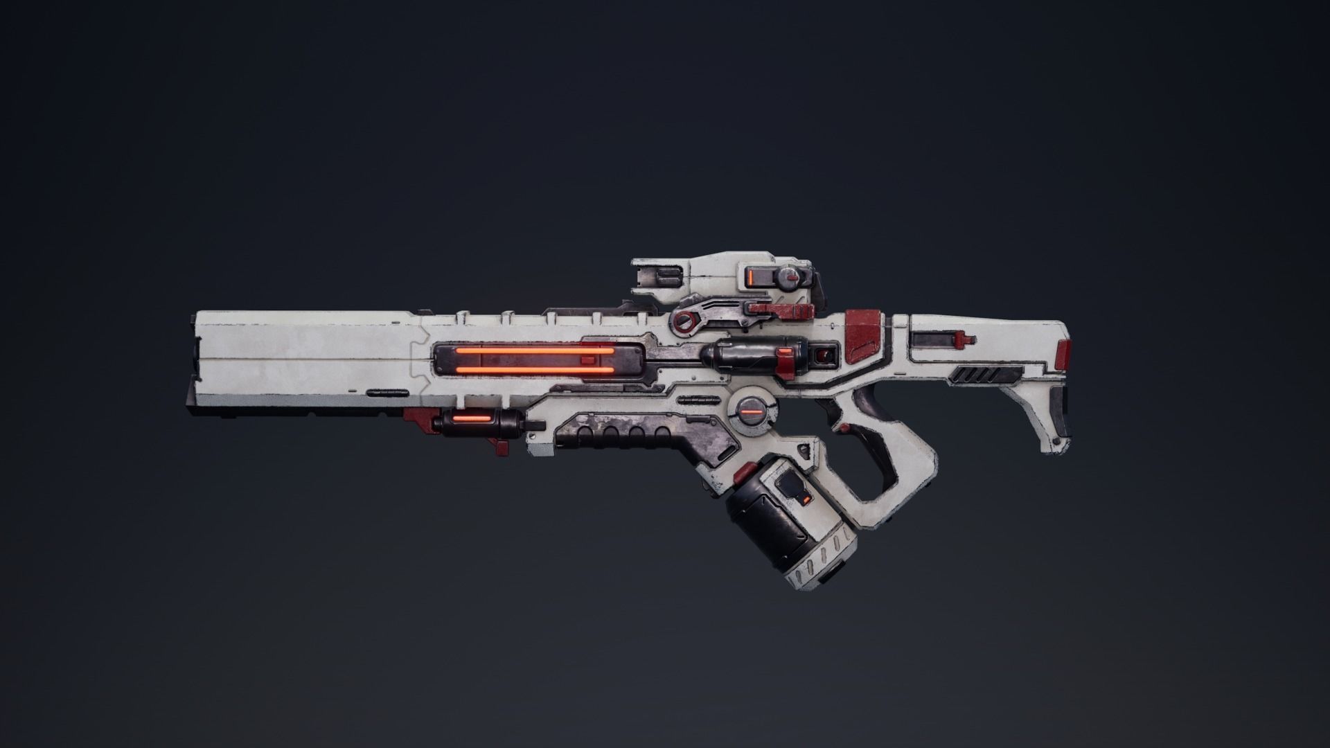 Etasphera01 robot with gun Low-poly 3D model_21