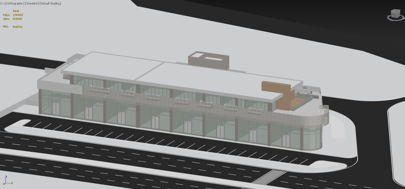 Commercial Office Building V1 3D model_3