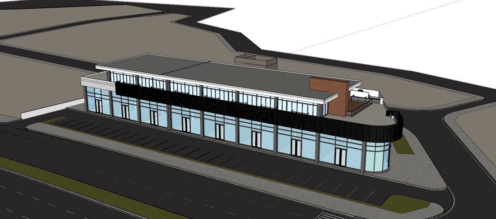 Commercial Office Building V1 3D model_2