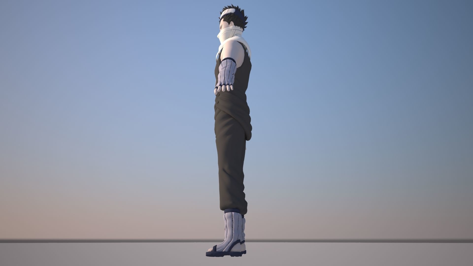 Zabuza Momochi Low-poly 3D model_6